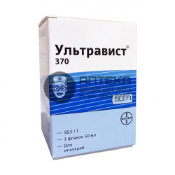 Фото товара Ультравист, 370 мг йода/мл, 100 мл, №10