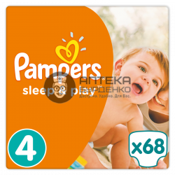 Фото товара Памперс (pampers) подгузники sleep & play maxi 7-14 кг. 68 шт.